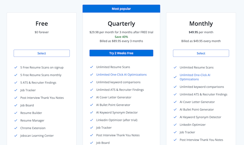 هوش مصنوعی Jobscan