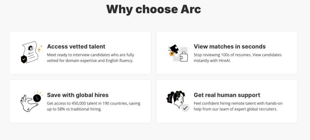 سایت فریلنسری Arc.dev