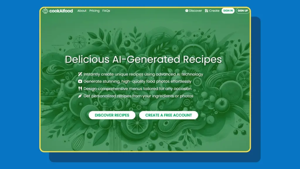 هوش مصنوعی برای آشپزی