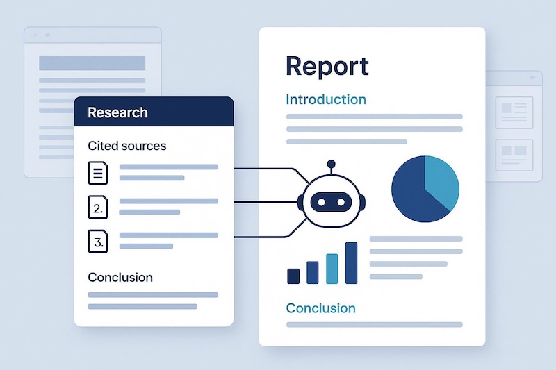 هوش مصنوعی برای گزارش نویسی
