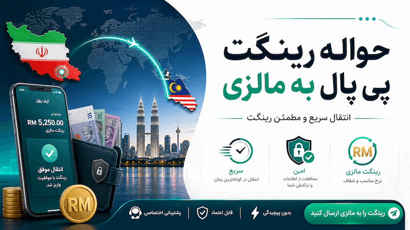 حواله رینگت پی پال به مالزی