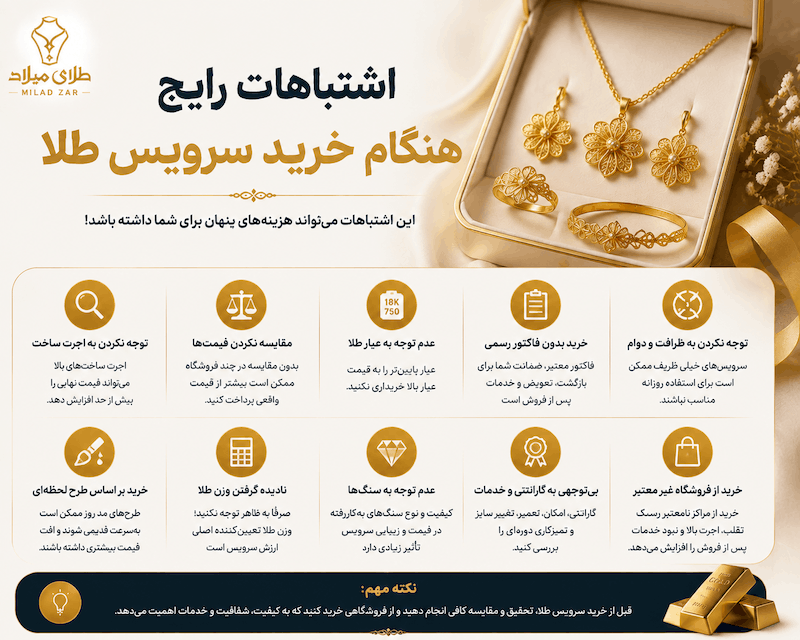 فوت و فن انتخاب سرویس طلا