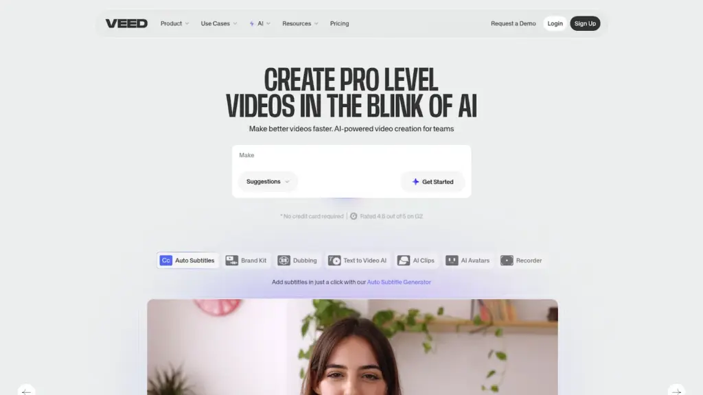 هوش مصنوعی Veed.io