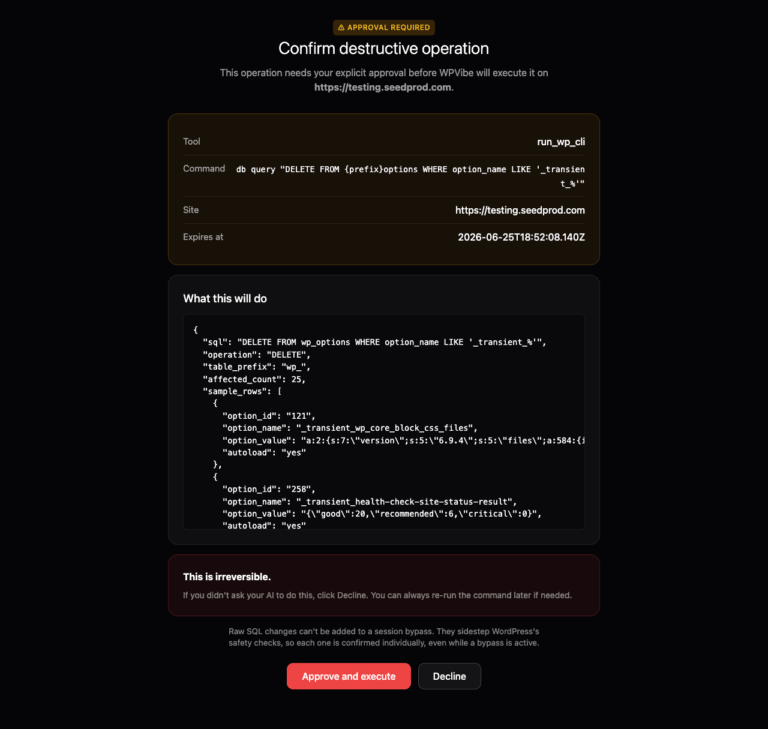 پیاده سازی در WPVibe